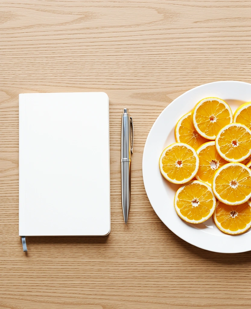 Fresh ingredients on a minimalist kitchen counter